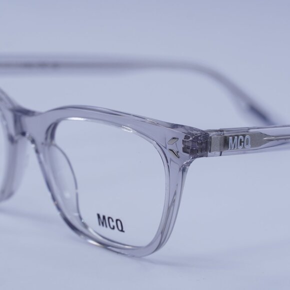 McQ by Alexander McQueen MQ0379O 002 Eyeglasses Grey 50mm Square Frame - Picture 2 of 10